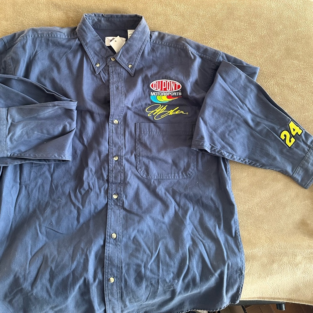 Jeff Gordon Vintage Button Down shirt #24 NASCAR